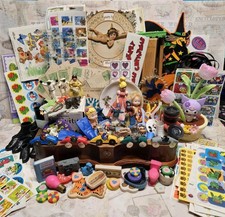 Huge Vintage Junk Drawer Lot Collectibles Box Resellers Bulk Wholesale Treasures picture