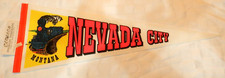 Vintage Souvenir Pennant, Nevada City, Montana, Elteeco picture