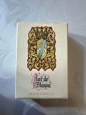 VTG Myrurgia Flor De Blason Cologne Barcelona Spain With Original Box Mini picture