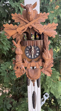 Vintage German Hunter Musical Cuckoo Clock  - VIDEO - NEEDS SERVICE picture