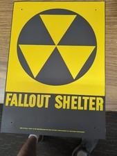 $36  Original Fallout Shelter Sign Not a Reproduction  picture