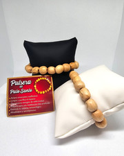 PULSERA PALO SANTO / HOLY WOOD BRACELET PROTEGE MALAS ENERGIAS LIBERA LIMPIA 1PC picture