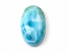Impressive Natural Sky Blue Larimar Oval Cabochon 26mm picture
