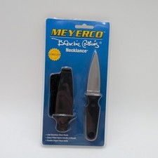 Meyerco Blackie Collins Necklance Neck Knife NIB Sealed 440 Stainless Steel New picture