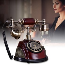 Vintage Rotary Dial Telephone Phone Working Vintage Retro Old Fashion Telephone picture