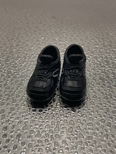 Barbie Liv Large Poseable Flat Foot Shoes Sneakers Black Soccer Cleats #13 picture