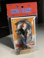 Famous Cartoonist LYNDA BARRY 3” figurine. Resembles Marx Presidents Toy Series picture