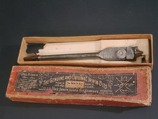 Irwin Auger Co Micro-Dial Expansive Hand Brace Bit #22 Adjustable Spade w/Box picture