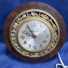 Vintage Mastercrafters Zodiac Electric Clock Runs Loud Buzzing Sessions Movement picture