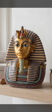 Vintage 1999 Veronese King Tut Bust Statue Egyptian Pharaoh Mask Figurine 12
