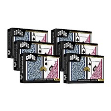 1546 Design 100% Plastic Playing Cards, Poker Size Standard Red/Blue Jumbo In... picture