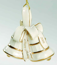 Lenox 2008 First Christmas Wedding Bells Ornament For the Holidays picture