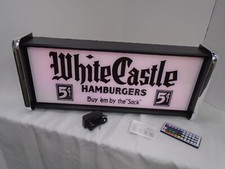 White Castle Hamburgers LED Display lighted sign lightbox Wall Hanging Light picture