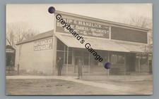 RPPC Hardware Store MUNDEN KS Kansas Republic County Real Photo Postcard picture