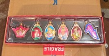 Disney Store Princess Collection Christmas Ornaments Set Of 6 - New picture