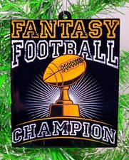 FANTASY FOOTBALL CHAMPION Trophy - Christmas Ornament picture