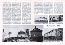 GM&O Alco DL109 271 Rebel Train No 2 North Cairo IL Station Vtg 1965 Mag Excerpt picture
