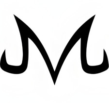 Majin Logo Symbol Weatherproof Anime Sticker 6