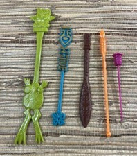 5 TIKI Swizzle Stick Ohana Tiki Tony Tikiland Trading Beachbum Berry Hi-Tide picture