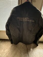 harley davidson mens leather competition  jacket size medium picture