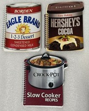 3 Spiral Brand Name Cookbooks- Borden, Hershey’s & Crockpot- Excellent Condition picture
