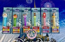 2026 Disney Parks Pez Candy Dispenser 6 Pc Set Belle Orange Bird Ariel New picture
