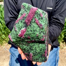 3.96LB Natural green Ruby zoisite (anylite) crystal Chakra Healing Energy picture