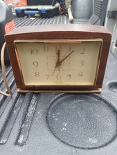 Vintage General Electric Wooden Desk Table Shelf Clock picture
