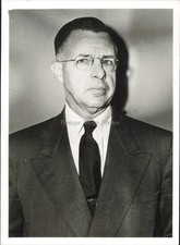 1959 Press Wilson Clark Business Man Suit Tie Glasses Solemn Vintage Image Photo picture
