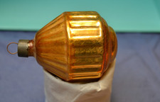 Vintage Mercury Glass Prewar Christmas Ornament Carousel Lantern gold Corning US picture