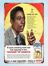 tobacco 1962 ad Baseball Athlete Hank Aaron 1962 tin sign wall prints picture