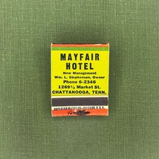 Mayfair Hotel Chattanooga Tennessee Rare Vintage Pinup Matchbook Unstruck picture