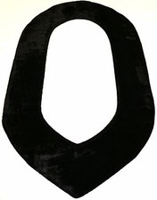 BLACK Velvet Masonic Chain Collar Lining Backing picture