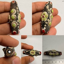 Ancient Mosaic Glass Wonderful Old Rare Unique Bead Roman picture