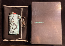 Diamond Supply Turquoise, Black & Silver Snakeskin Lighter Sleeve - Gift Box picture