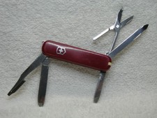 Victorinox Swiss Army Knife - Executive - Red - 74mm - Rare/Retired - w/5 Tools picture