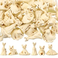 50 Pcs Halloween Mini Resin Figures Bulk Resin Ghost Cat Figures picture