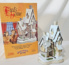 David Winter Cottages: Special For Christmas 1991 - Fred's Home - w/ COA & Box picture