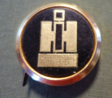 Vintage International Harvester Mini Tape Measure Black/Gold DOW & Co. New York picture