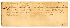 1835 Handwritten Receipt Lancaster Walnut Street Repairs Mr. Demuth & Dunant picture