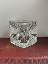 Vintage Rudolf Jurnikl Sklo Union Ice Cube Candle Holder ACC Czechoslovakia picture