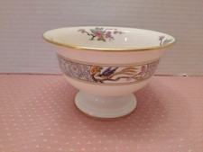 Vintage Lenox Ming Birds Black Stamp Footed Candy Mayo Jelly Compote Dish 3.25x5 picture