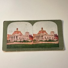 Cuba's Pavilion Spanish- Colonial Style Towers Antique Stereoview Card 5H6-3 picture