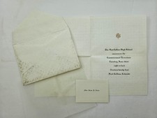1924 vintage FORT COLLINS HIGH SCHOOL co COMMENCEMENT INVITATION SUMA F ROTEN picture