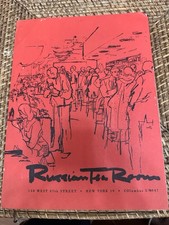 Russian Tea Room Dinner And Lunch Menus 1950’s New York picture