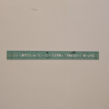 Vtg C-Thru Lettering Guide Template Drafting Stencil Green Alphabet Number Ruler picture