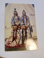rppc real photo postcard Indian Native american women four Indian maids