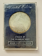 1967 Las Vegas Nevada Mint Hotel $5 Casino Token Franklin Mint Sterling Silver picture