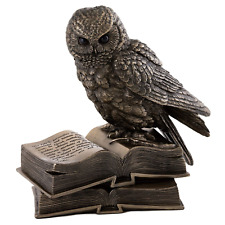 Top Collection Owl on Book Statue - Great Horned Owl Sculpture in Premium Col... picture