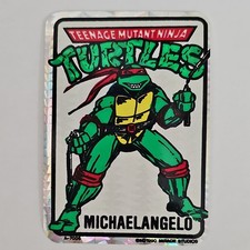 Rare VTG Prism 1990 TMNT Michaelangelo Vending Machine Sticker by Mirage Studios picture